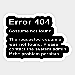 Error 404 Sticker